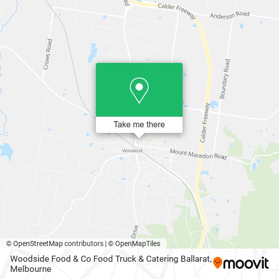 Woodside Food & Co Food Truck & Catering Ballarat map