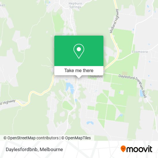 Daylesfordbnb map