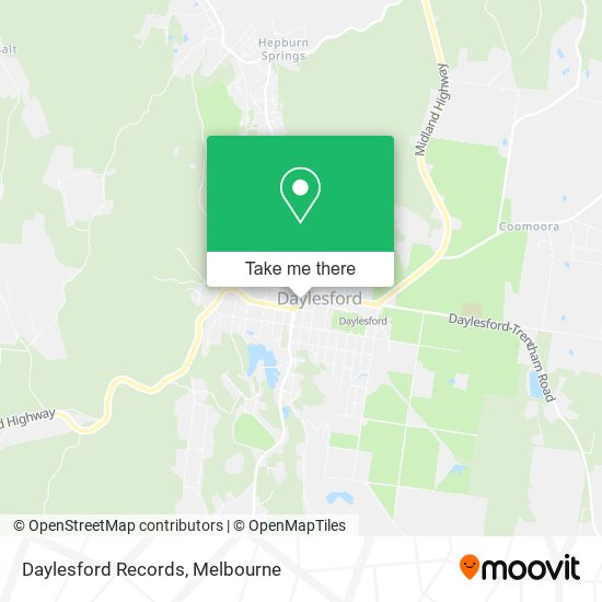 Daylesford Records map