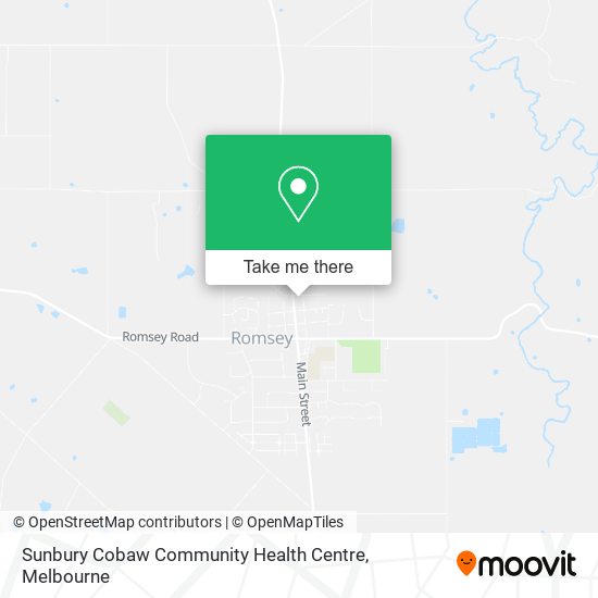 Sunbury Cobaw Community Health Centre map
