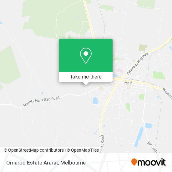 Omaroo Estate Ararat map