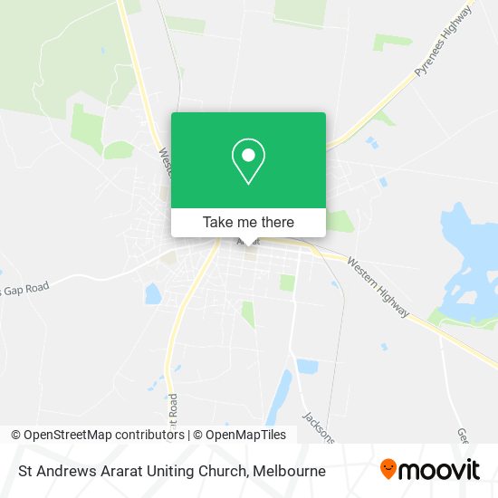 St Andrews Ararat Uniting Church map