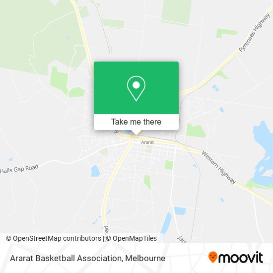 Ararat Basketball Association map