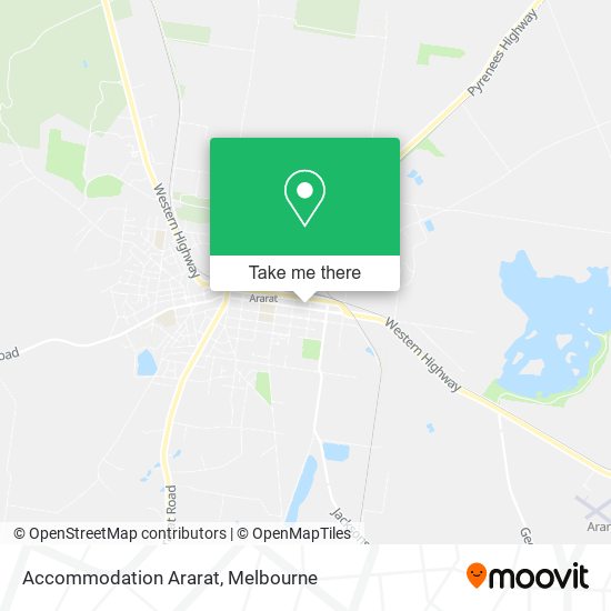 Accommodation Ararat map