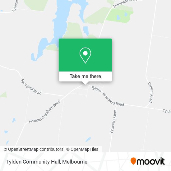 Tylden Community Hall map