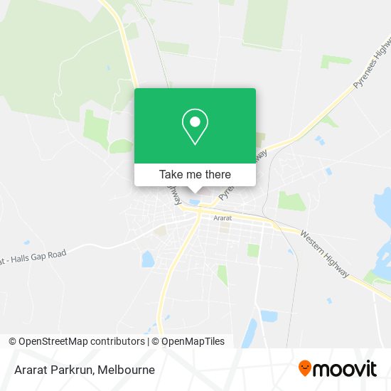 Ararat Parkrun map