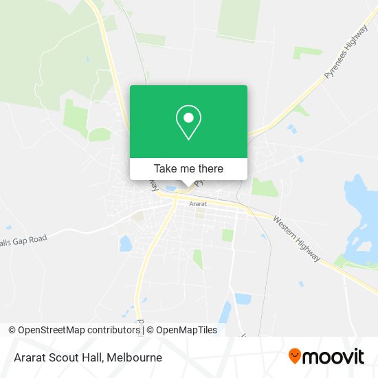 Ararat Scout Hall map