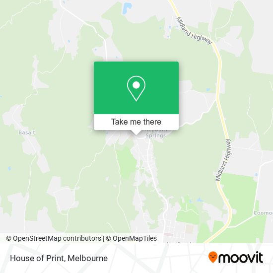 House of Print map