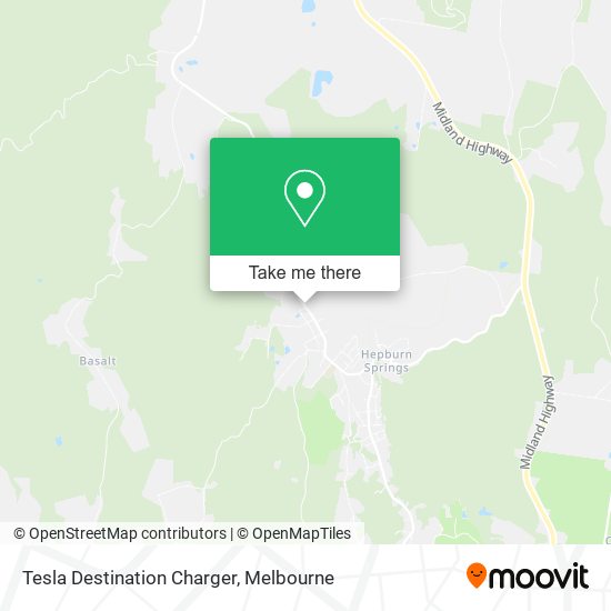 Tesla Destination Charger map