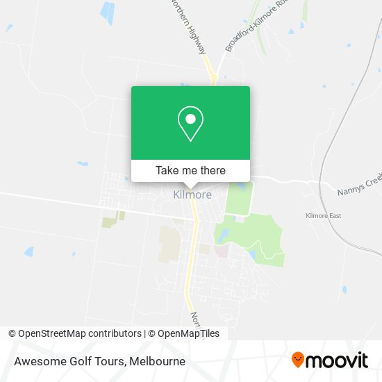 Awesome Golf Tours map