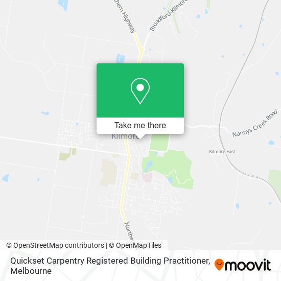 Quickset Carpentry Registered Building Practitioner map