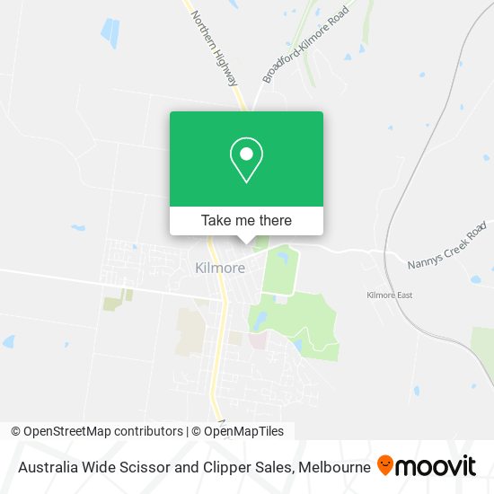Australia Wide Scissor and Clipper Sales map