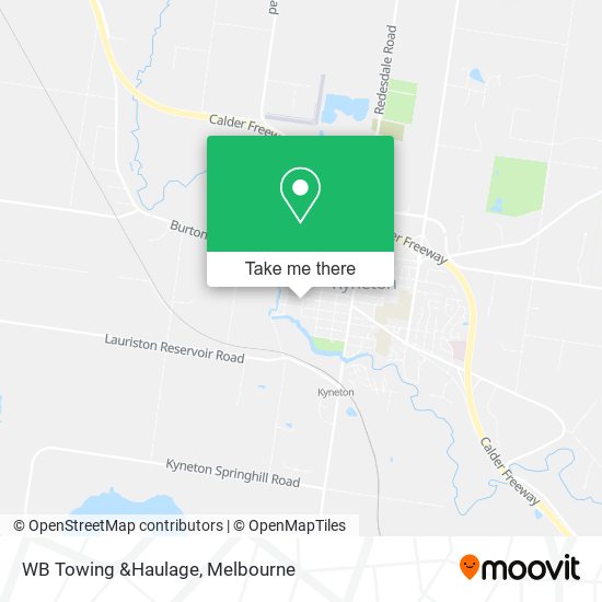 WB Towing &Haulage map