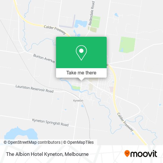 Mapa The Albion Hotel Kyneton