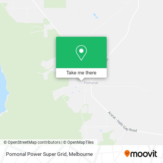 Pomonal Power Super Grid map