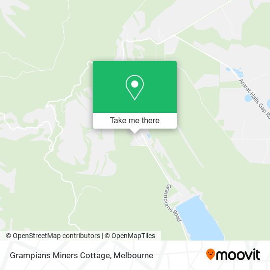 Grampians Miners Cottage map