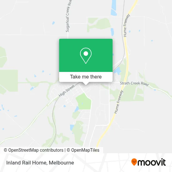 Mapa Inland Rail Home