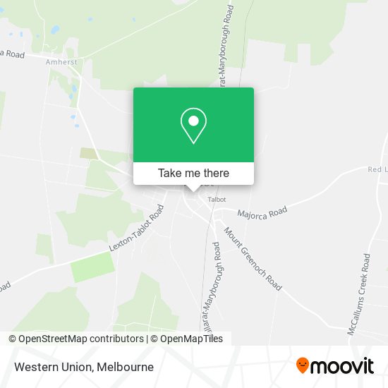 Western Union map
