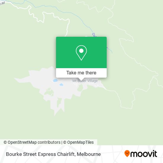 Bourke Street Express Chairlift map