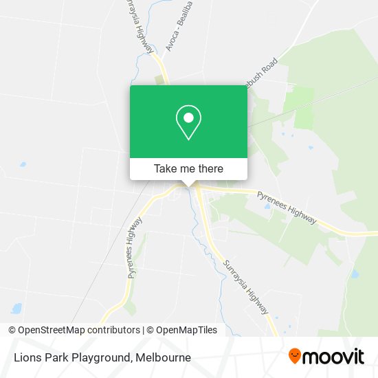 Lions Park Playground map