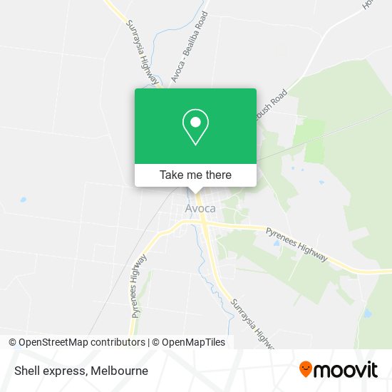 Shell express map