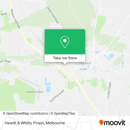 Mapa Hewitt & Whitty Propri