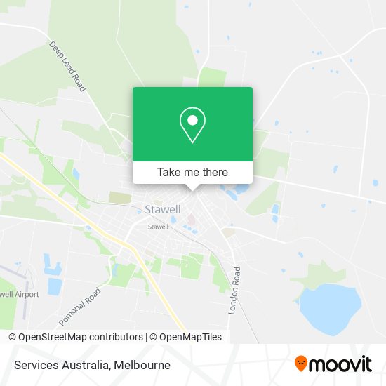 Services Australia map
