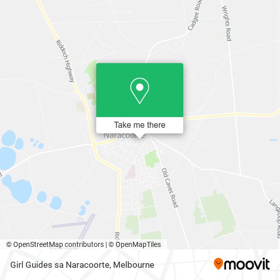 Girl Guides sa Naracoorte map