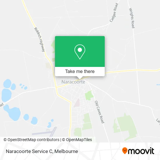 Mapa Naracoorte Service C