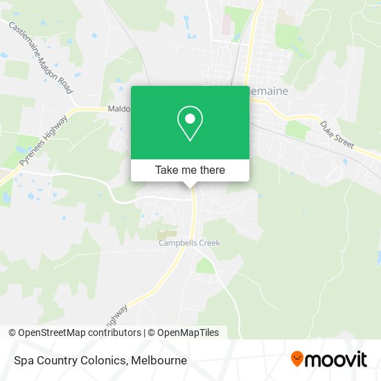 Spa Country Colonics map