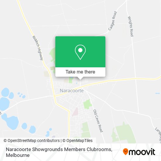 Naracoorte Showgrounds Members Clubrooms map