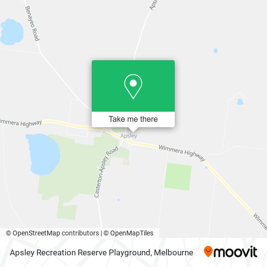 Apsley Recreation Reserve Playground map