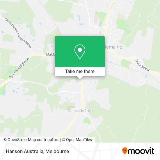 Hanson Australia map