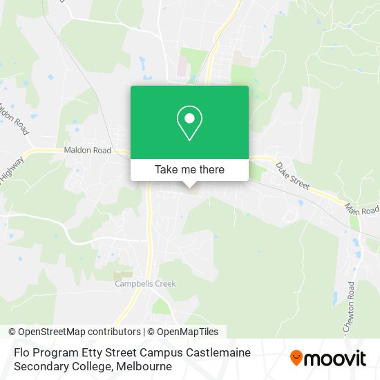 Flo Program Etty Street Campus Castlemaine Secondary College map