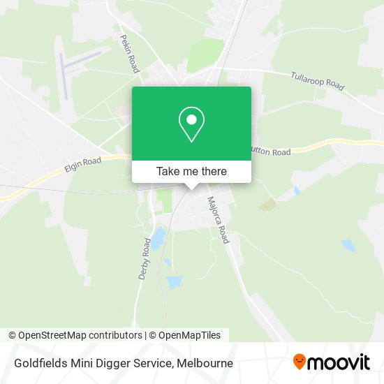 Mapa Goldfields Mini Digger Service