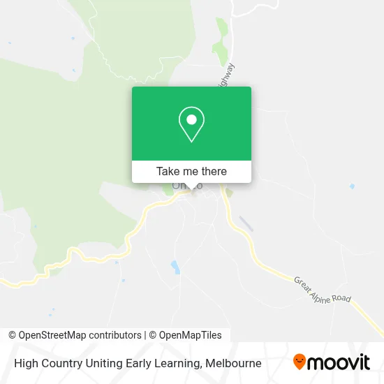 Mapa High Country Uniting Early Learning