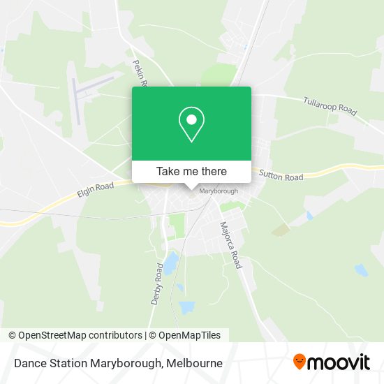 Mapa Dance Station Maryborough