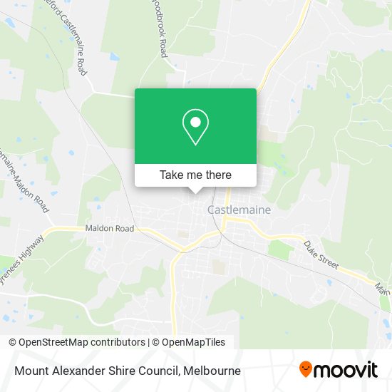 Mount Alexander Shire Council map