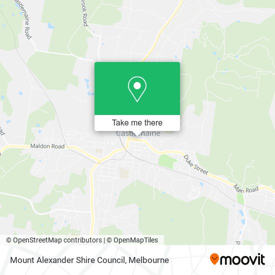 Mount Alexander Shire Council map