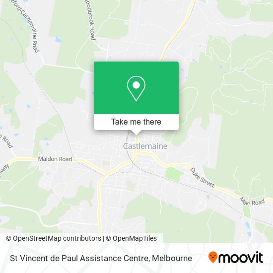 St Vincent de Paul Assistance Centre map