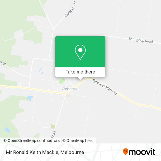 Mr Ronald Keith Mackie map