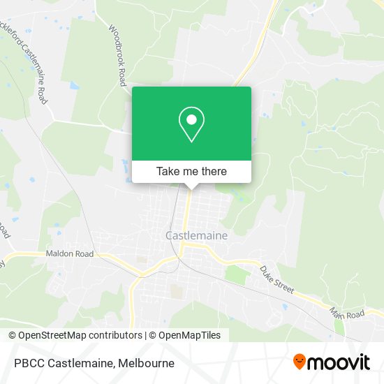 PBCC Castlemaine map
