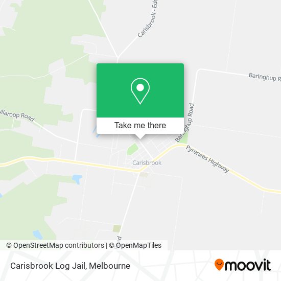 Carisbrook Log Jail map