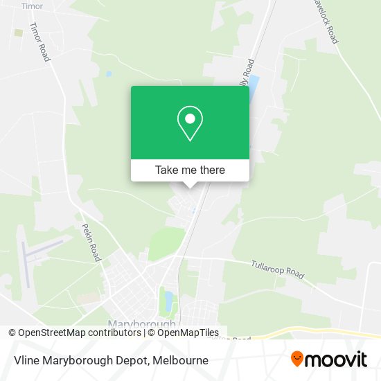 Vline Maryborough Depot map