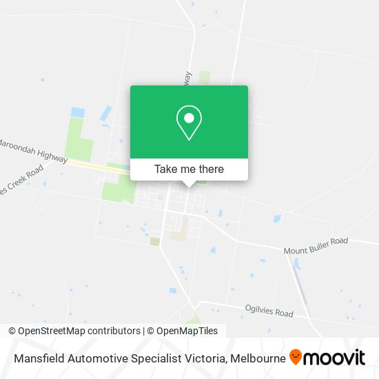 Mapa Mansfield Automotive Specialist Victoria