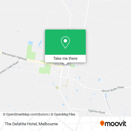 The Delatite Hotel map