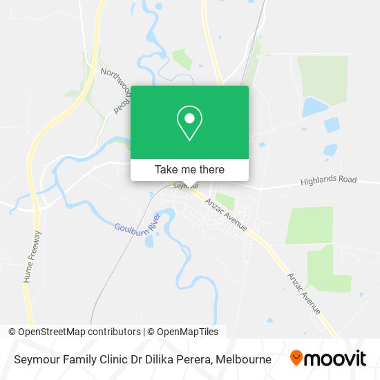 Seymour Family Clinic Dr Dilika Perera map