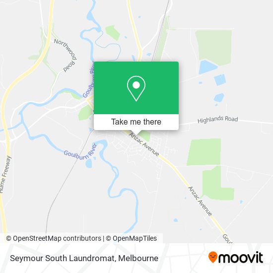 Seymour South Laundromat map