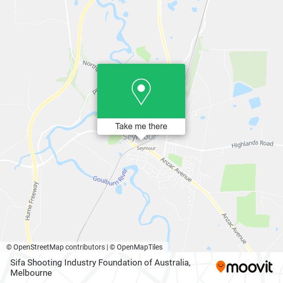 Sifa Shooting Industry Foundation of Australia map
