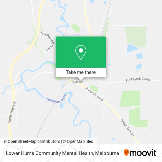 Mapa Lower Hume Community Mental Health